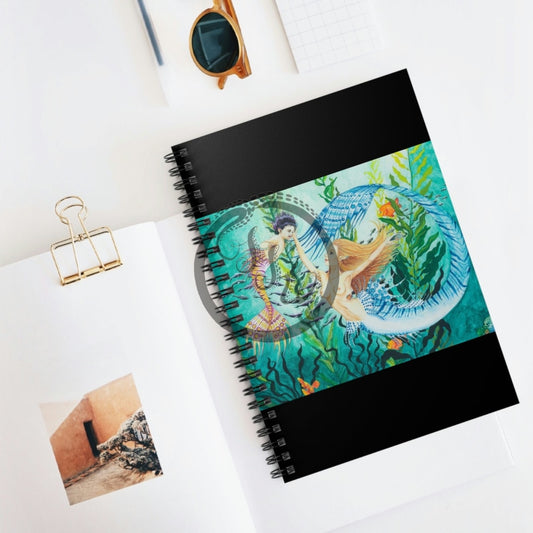 Queen Larimar And Princess Ametrine Spiral Notebook - Ruled Line One Size Paper Products